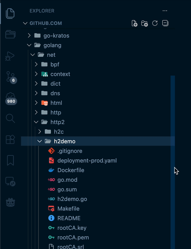 Stick parent folders to the top