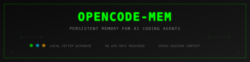 Featured image of post Giving OpenCode a Memory: My Experience with the opencode-mem Plugin