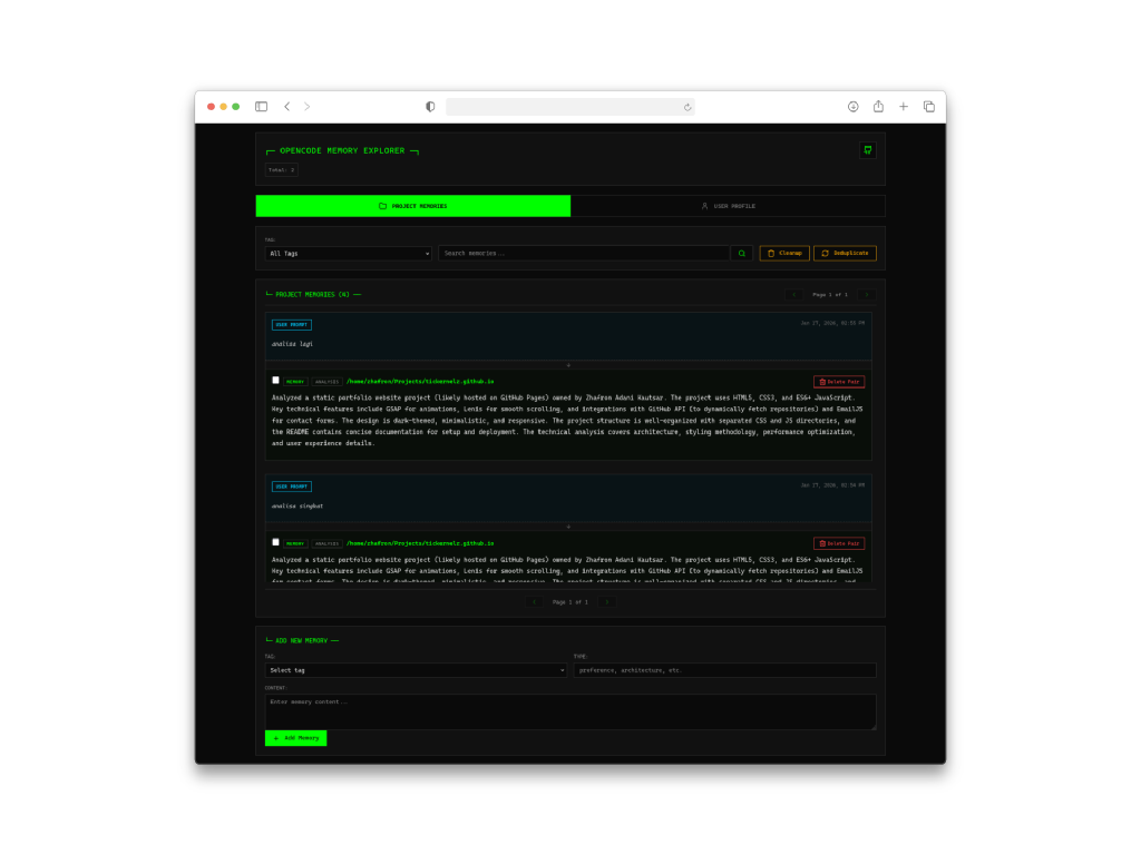 Giving OpenCode a Memory: My Experience with the opencode-mem Plugin