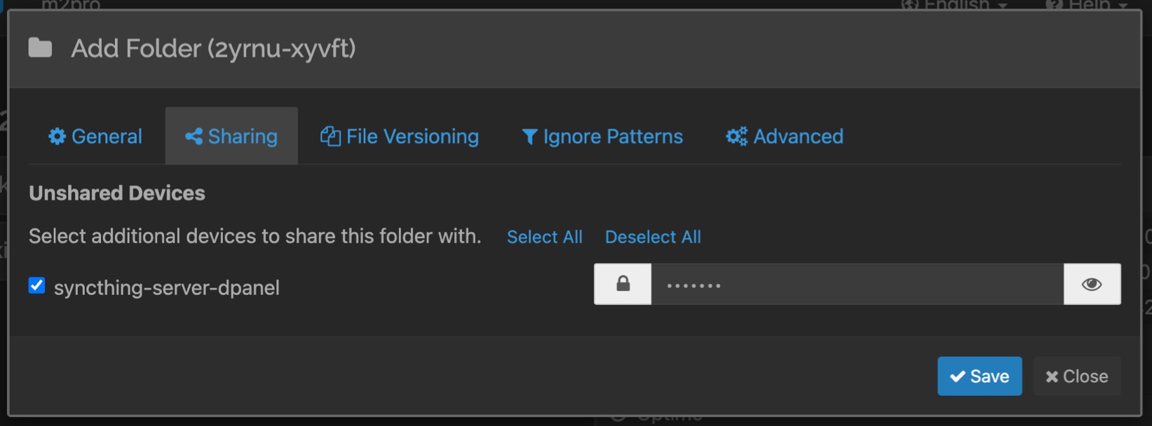 共享資料夾設定